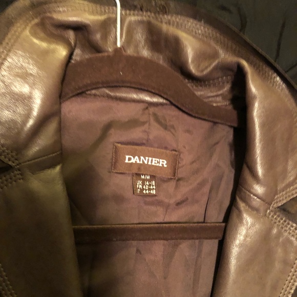 DANIER genuine leather jacket, Brown, size M/M - Picture 6 of 7